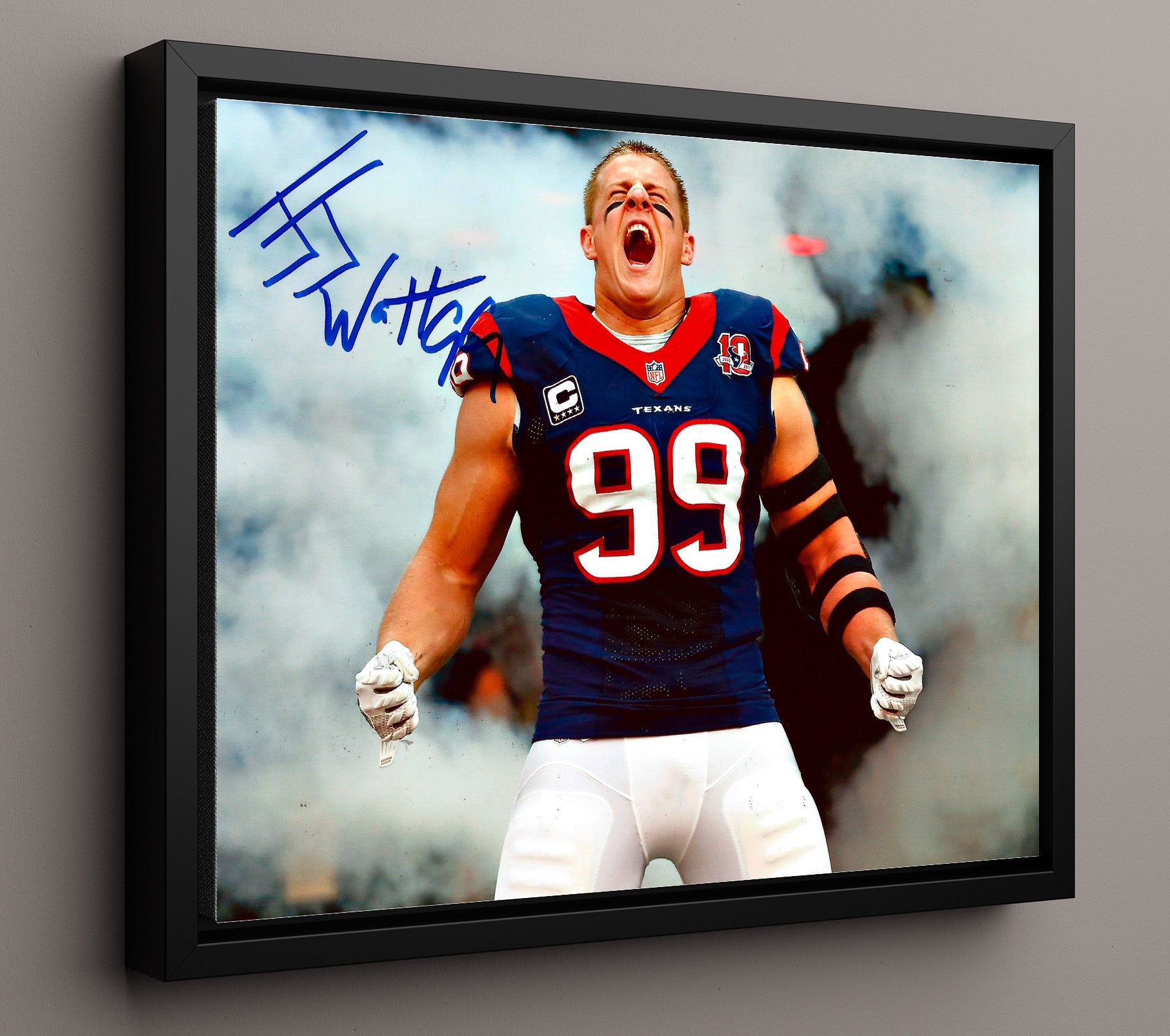 Jj Watt - Texans Powerhouse Football Wall Art - football wall art print