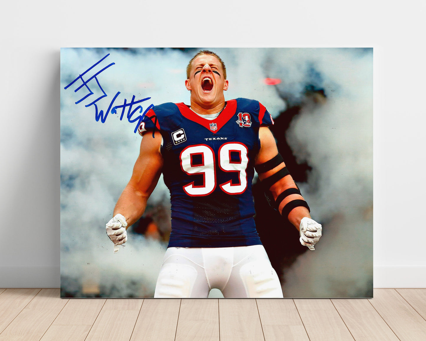 Jj Watt - Texans Powerhouse Football Wall Art - football wall art print
