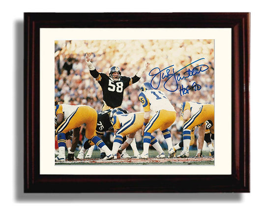 Jack Lambert - Pittsburgh Football Linebacker Defensive Stance 8x10 Canvas vintage football wall art