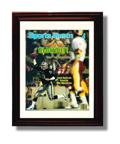 Jack Squirek - Los Angeles Football Super Bowl XVIII Interception 1984 SI Cover 8x10 Canvas vintage football wall art