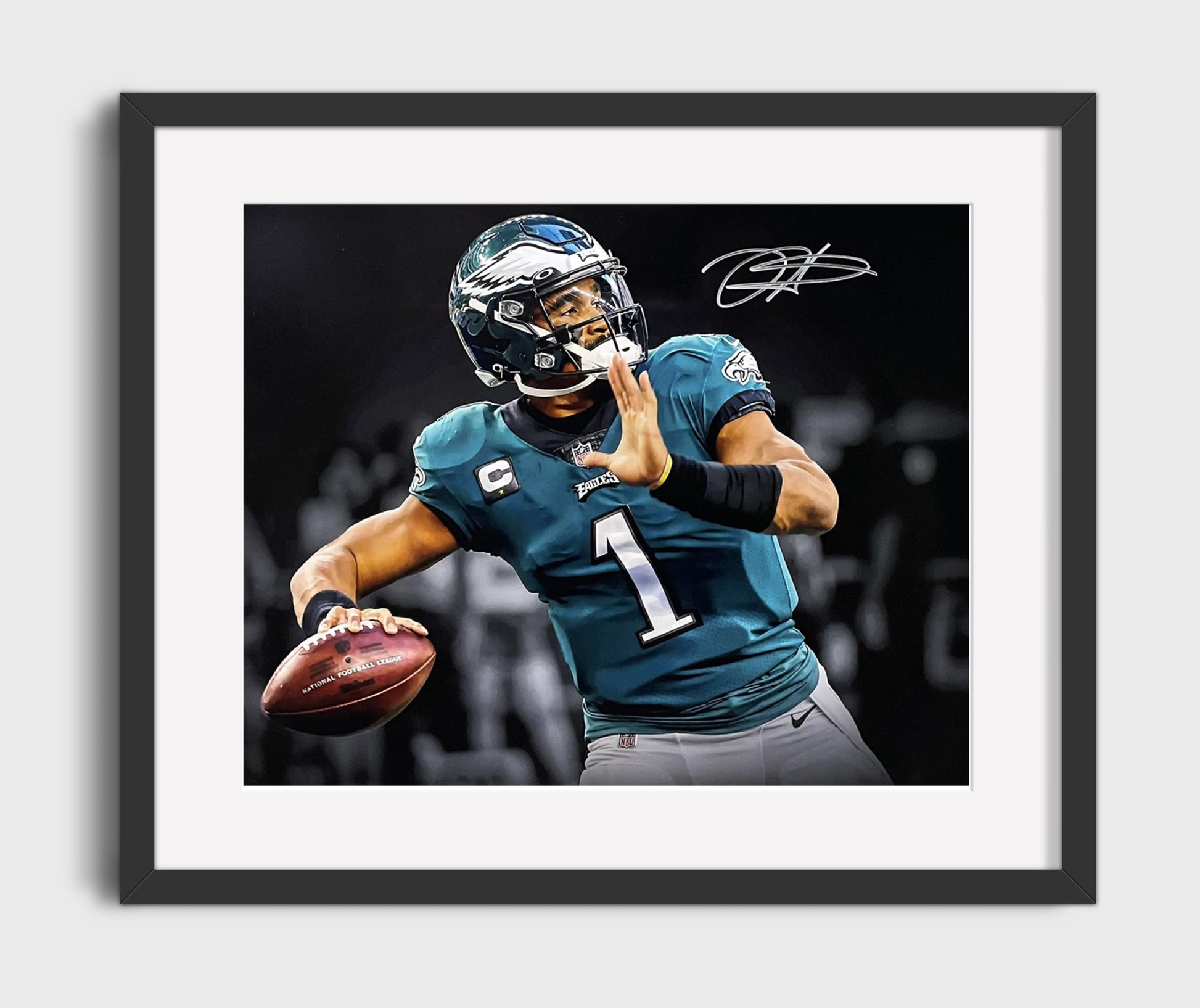 Jalen Hurts - Fly Eagles Fly Football Wall Art - football wall art print