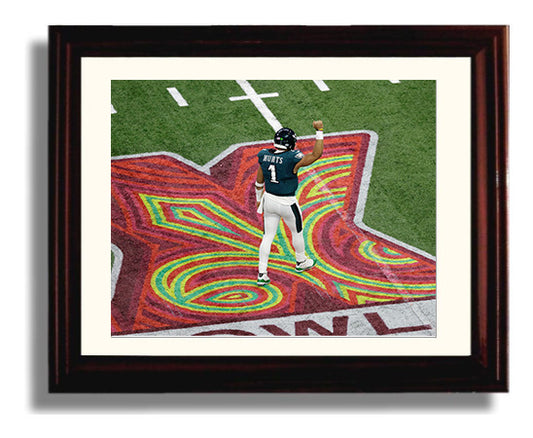 Jalen Hurts - Philadelphia Football Championship End Zone Celebration 8x10 Canvas vintage football wall art