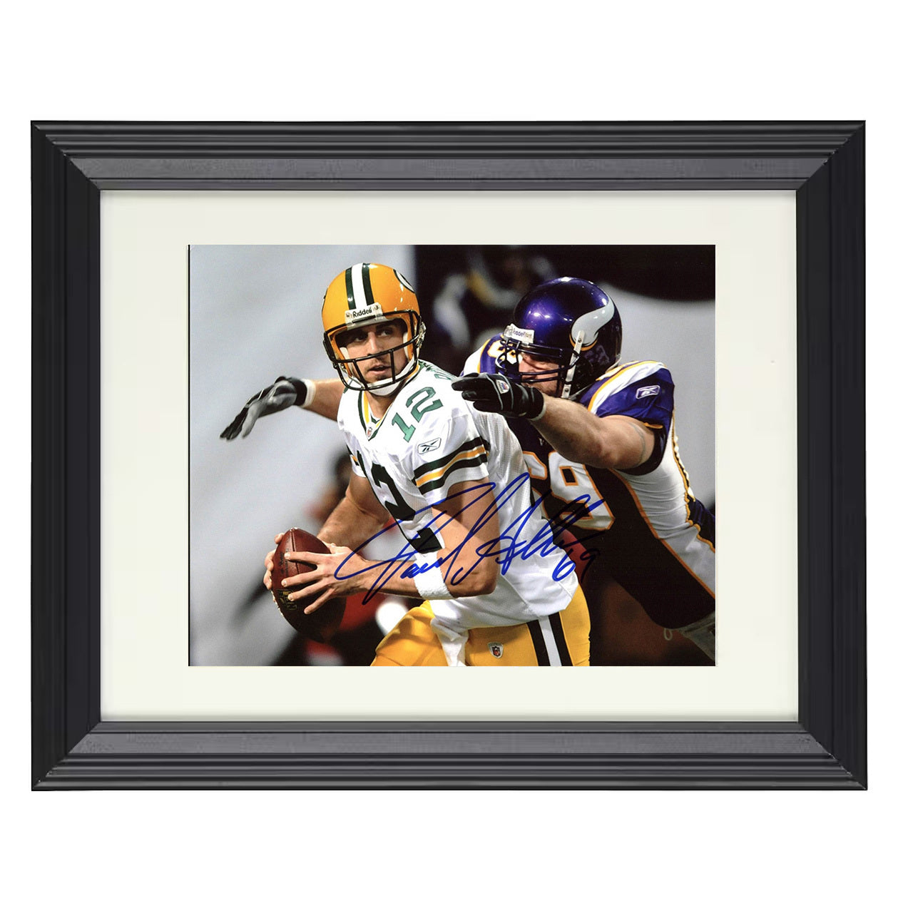 Jared Allen – Sack Master – 8x10 black beveled framed football wall art