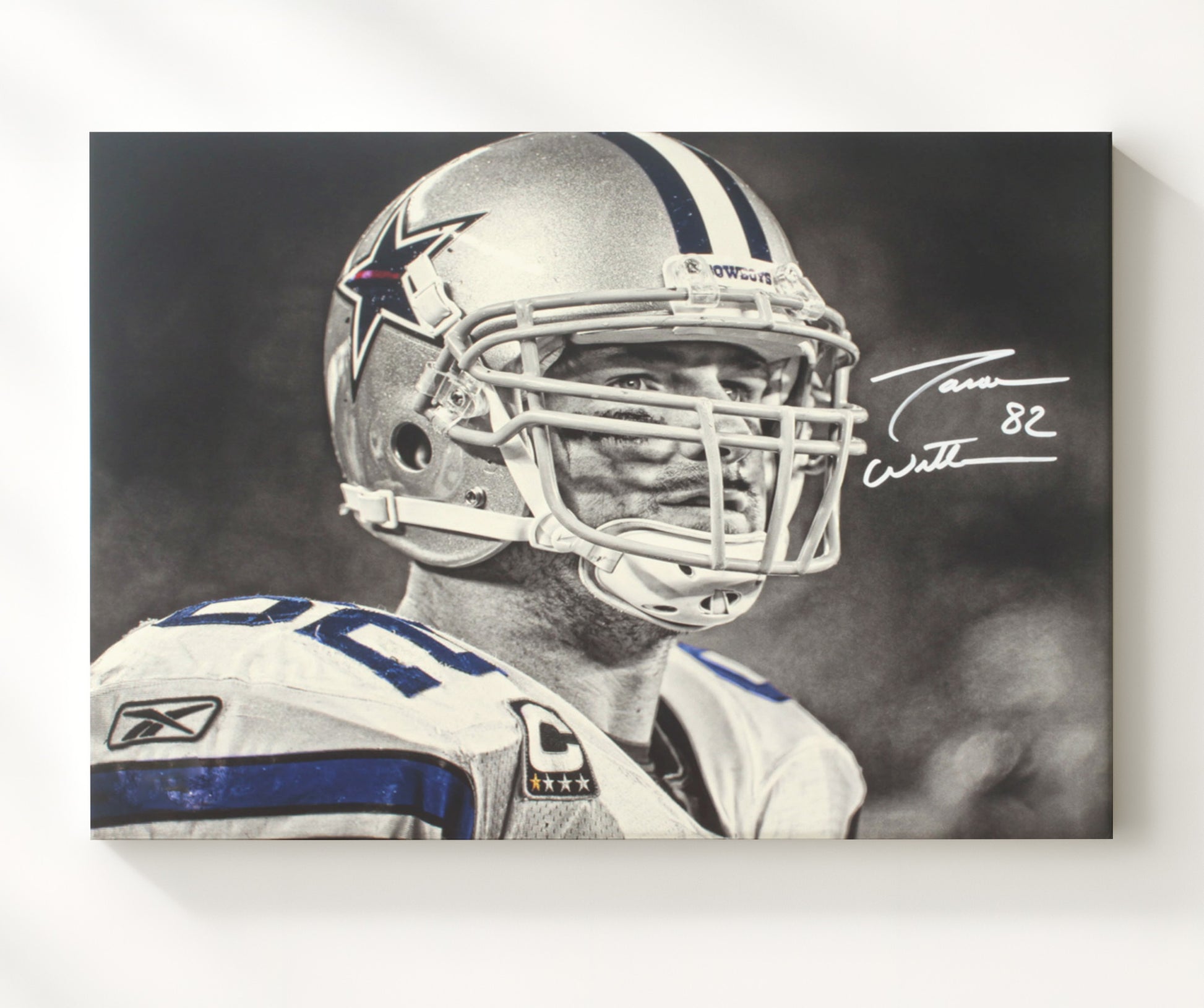 Jason Witten Dallas Helmet Football Wall Art 16x20 Canvas Wall Art wall art print - Football decor