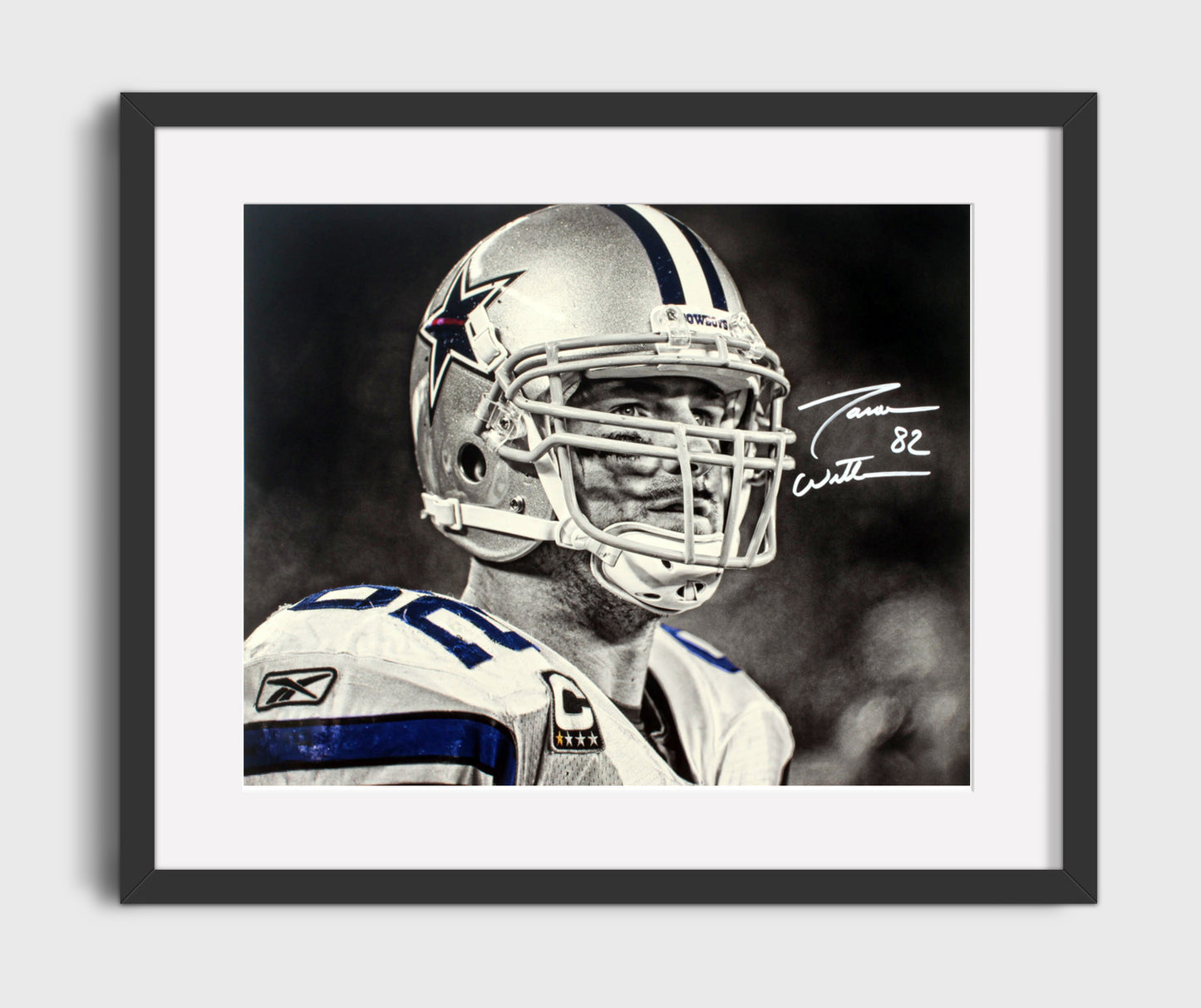 Jason Witten - Dallas Football Helmet Portrait Football Wall Art - football wall art print