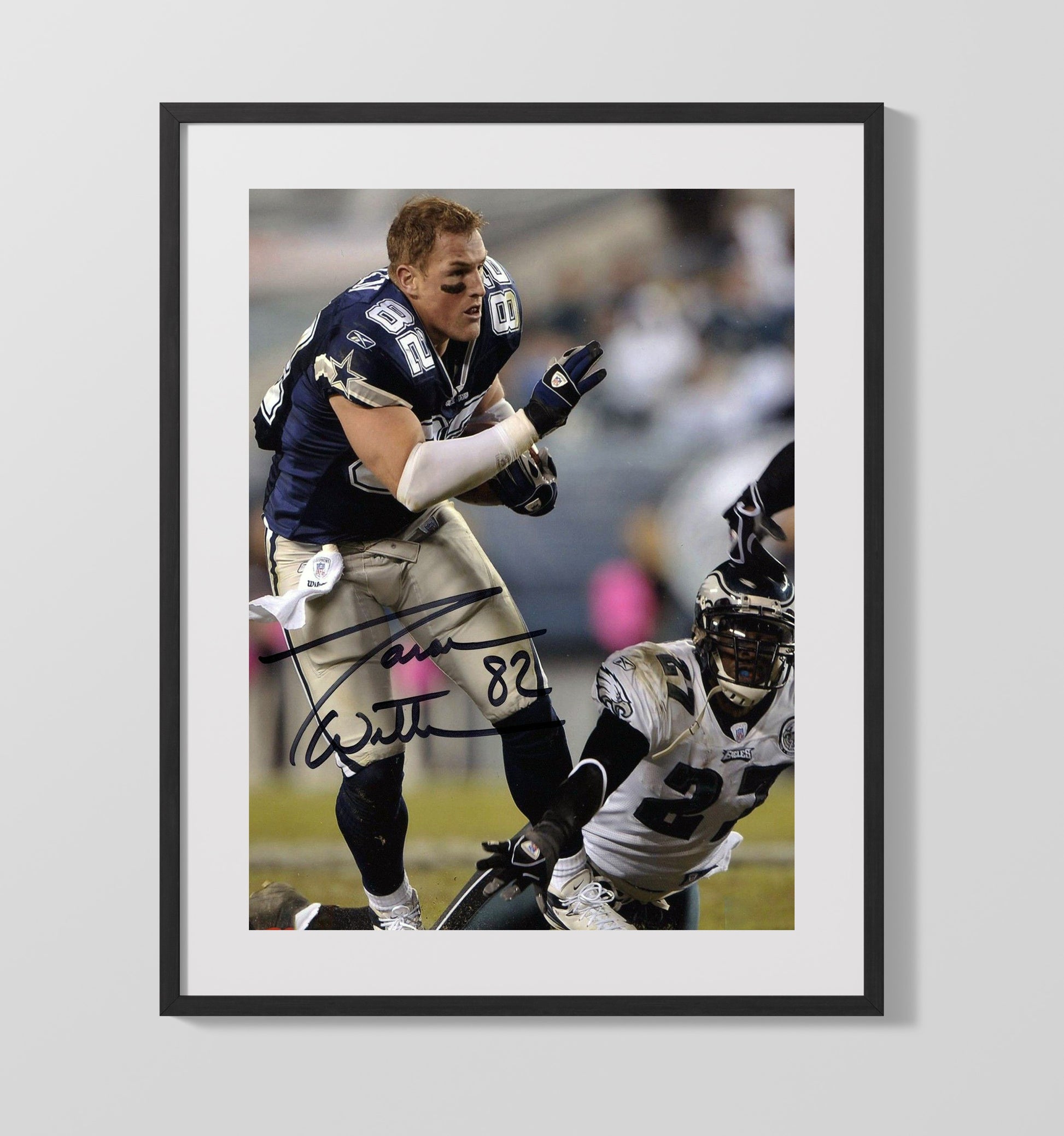 Jason Witten - Helmet Off and Heart On Football Wall Art - football wall art print