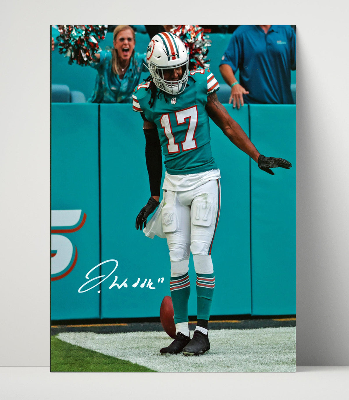 Jaylen Waddle – Waddle Dance Image unframed football poster print