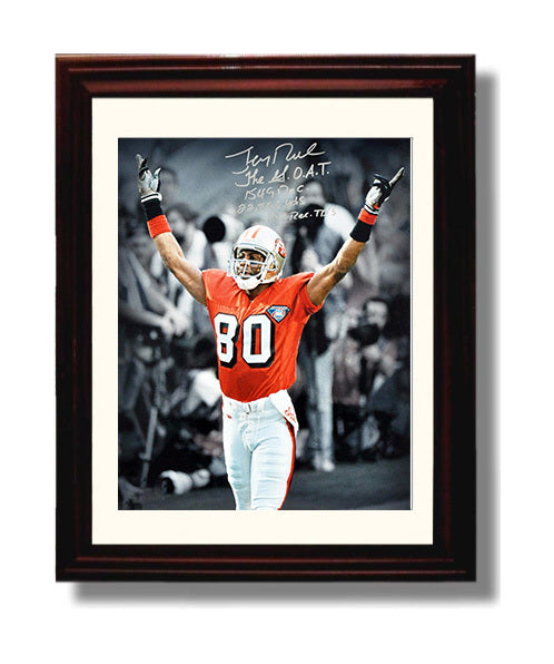 Jerry Rice - the GOAT 8x10 Canvas vintage football wall art