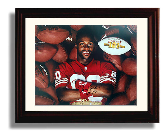 Jerry Rice 101 - King of TDs 8x10 Canvas vintage football wall art
