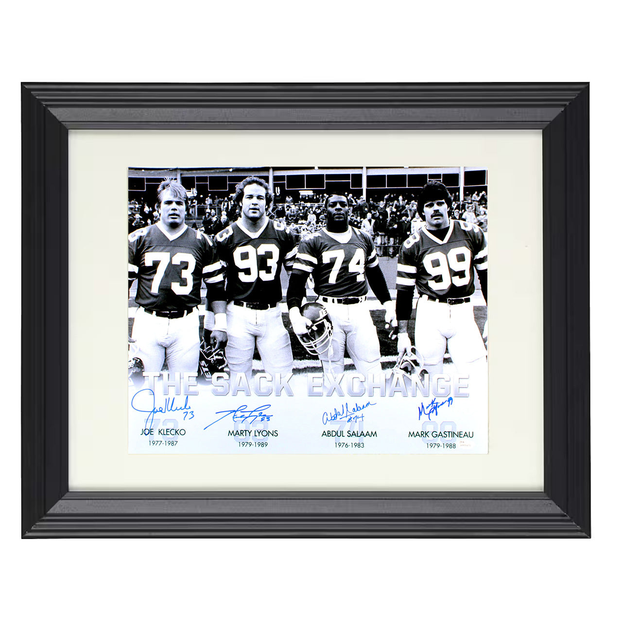 Jets Sack Exchange – QB Killers United – 8x10 black beveled framed football wall art