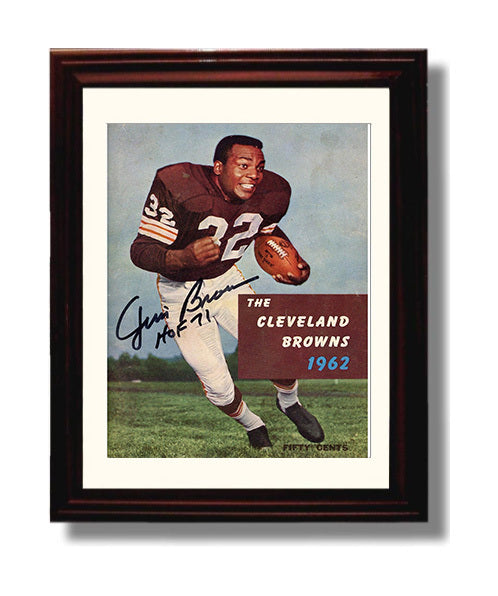 Jim Brown - 1962 Dominance 8x10 Canvas vintage football wall art