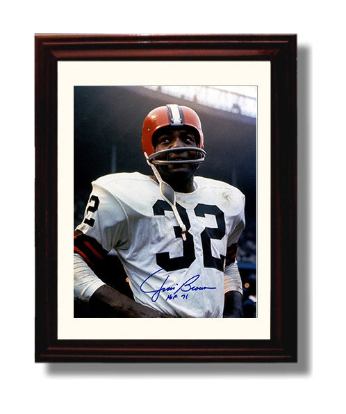 Jim Brown - Cleveland Football Classic Running Back HOF 71 8x10 Canvas vintage football wall art