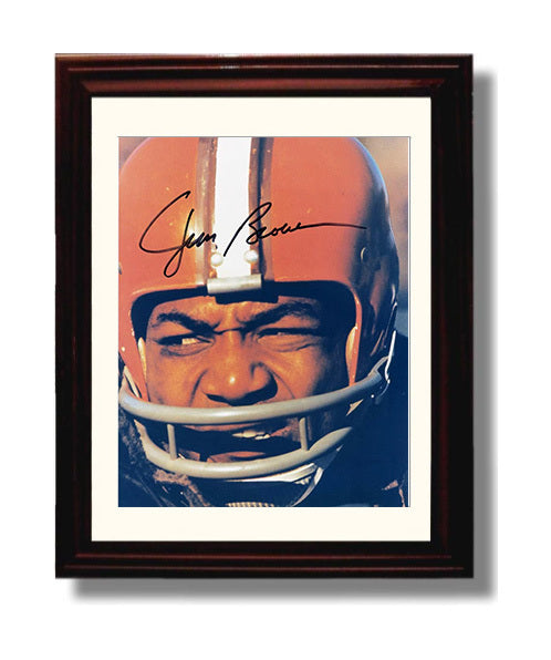 Jim Brown - Cleveland Football Helmet Close Up 8x10 Canvas vintage football wall art