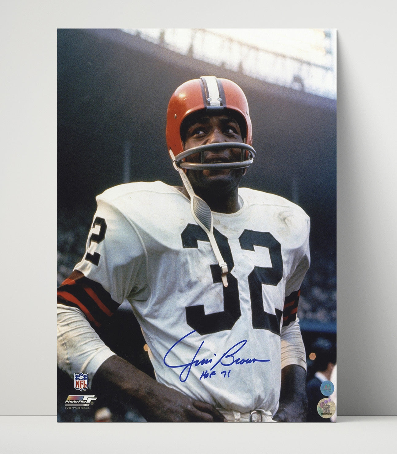 Jim Brown - Power and Grace Football Wall Art - football wall art print