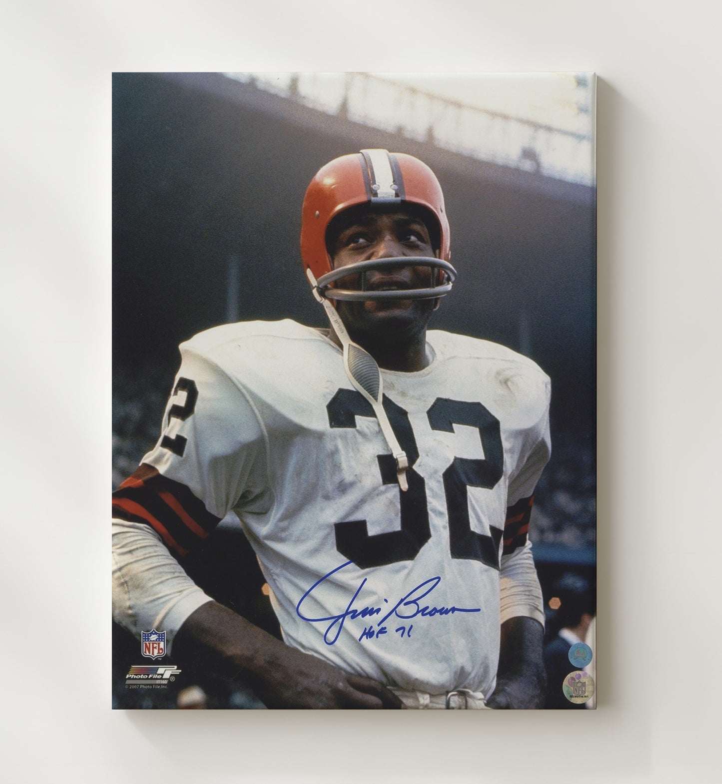 Jim Brown - Power and Grace Football Wall Art - football wall art print