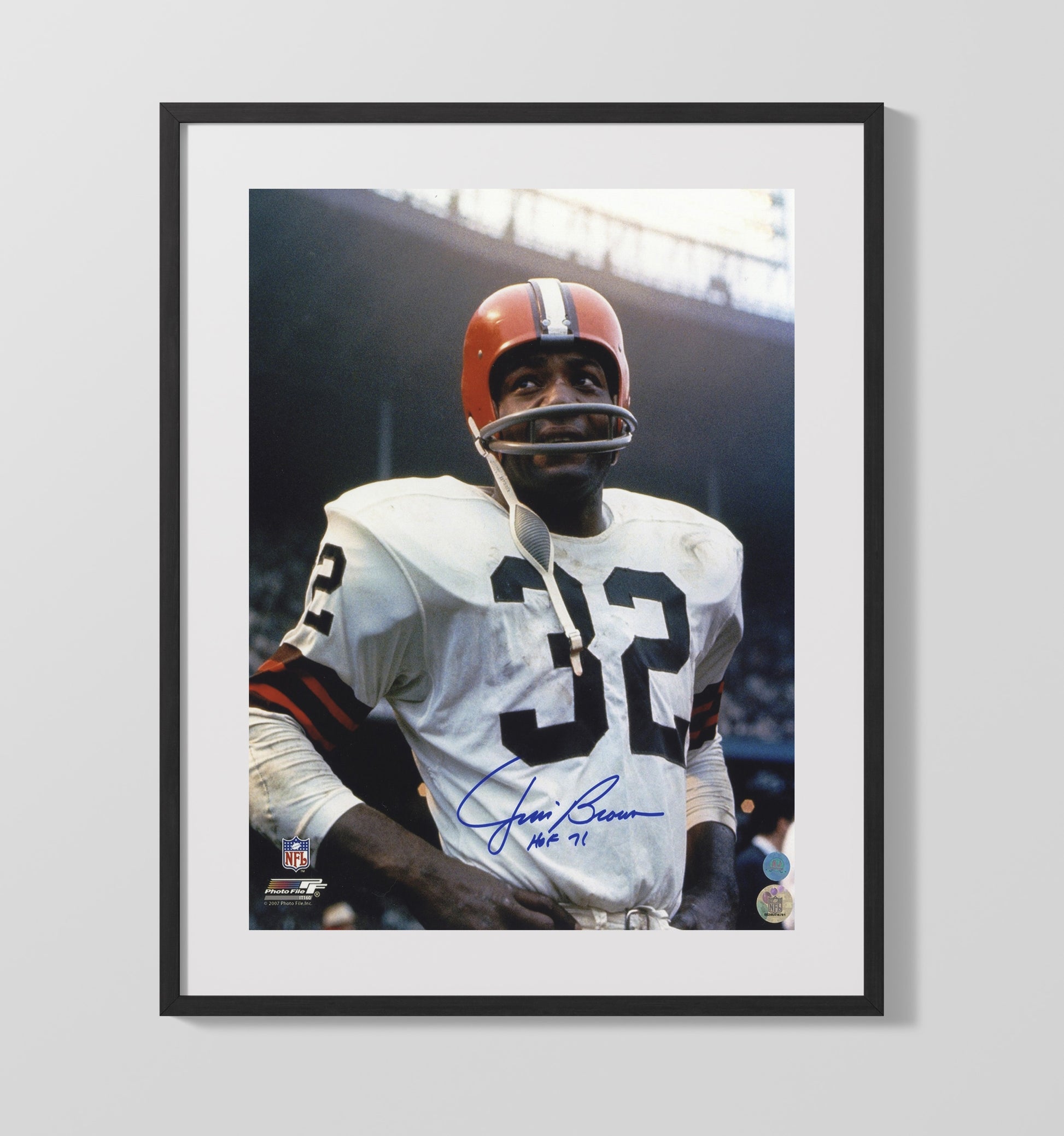 Jim Brown - Power and Grace Football Wall Art - football wall art print