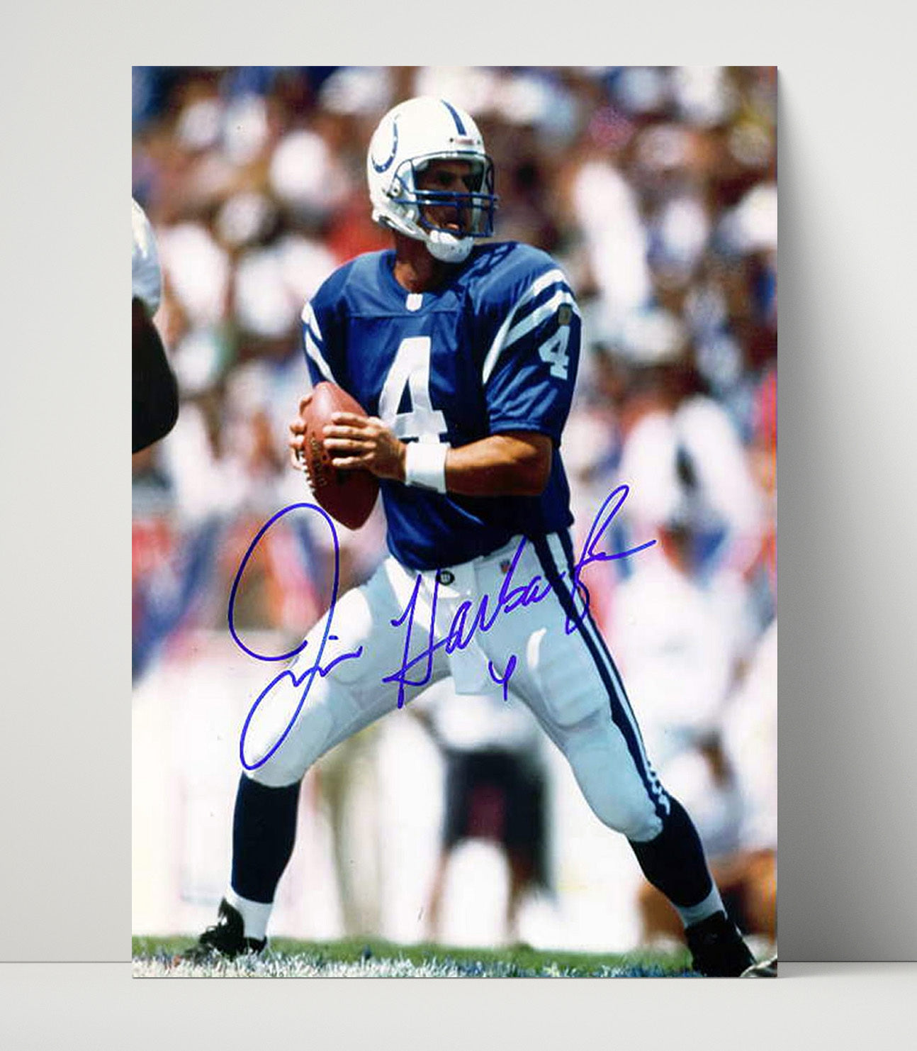 Jim Harbaugh - Captain Comeback Vintage Football Wall Art - 16x20 Unframed Print football decor