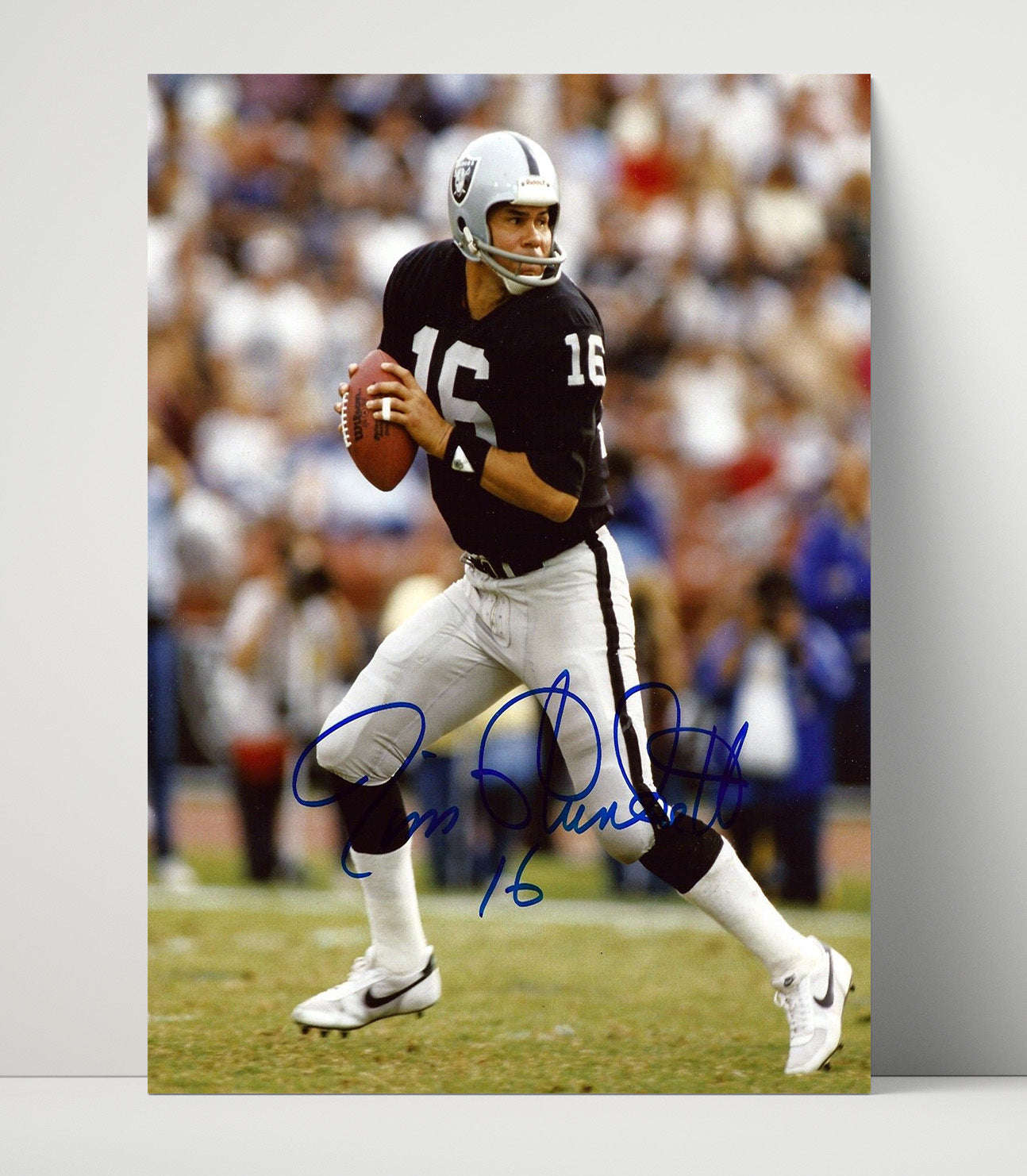 Jim Plunkett - Raider Redemption Vintage Football Wall Art - 16x20 Unframed Print football decor