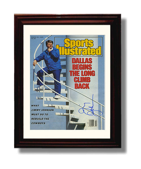 Jimmy Johnson Dallas Climb - Rebuild Time 8x10 Canvas vintage football wall art