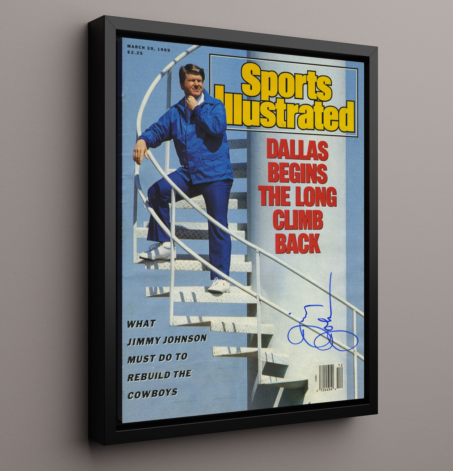 Jimmy Johnson Dallas Climb - Rebuild Time Football Wall Art - football wall art print