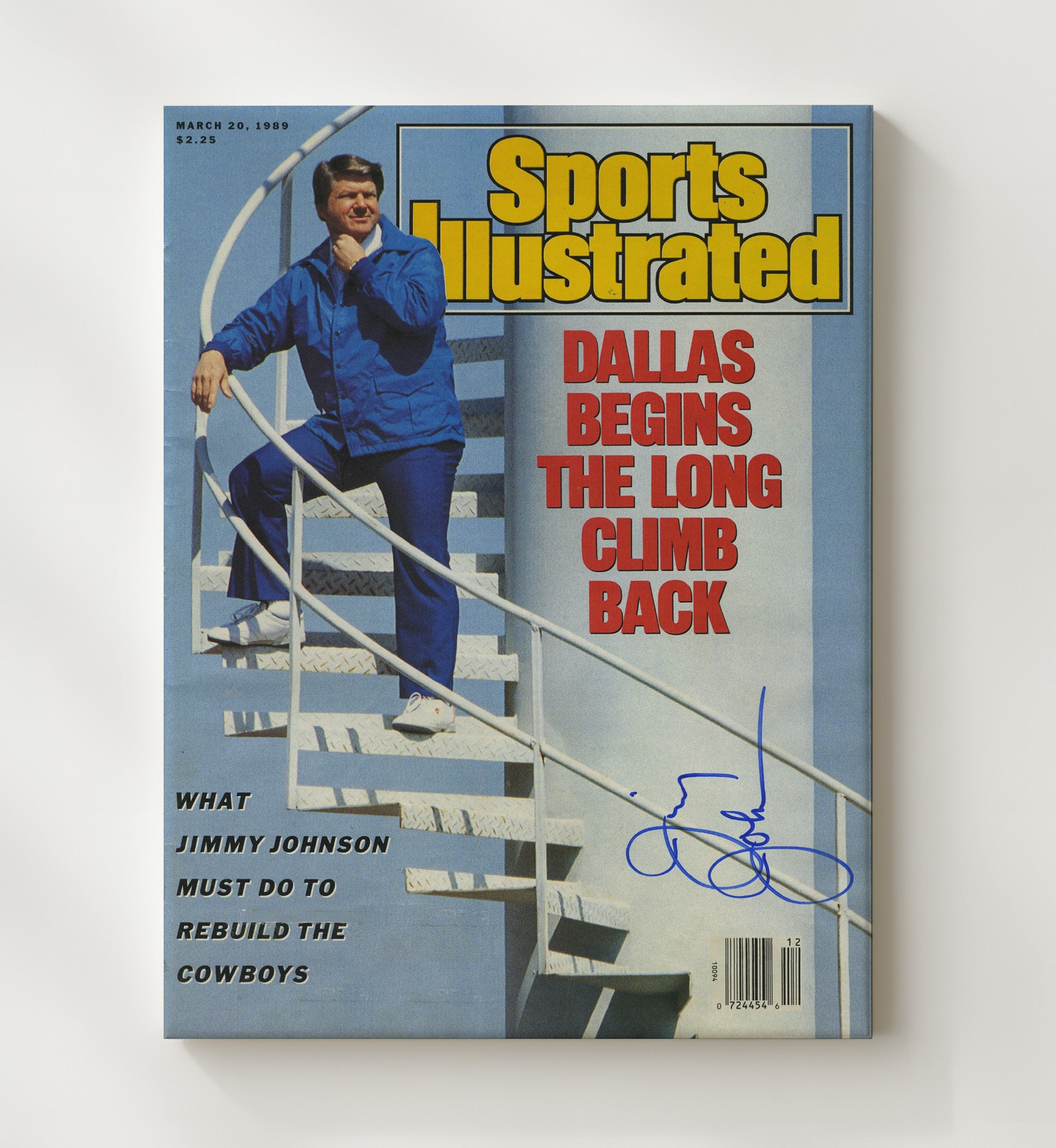 Jimmy Johnson Dallas Climb - Rebuild Time Football Wall Art - football wall art print