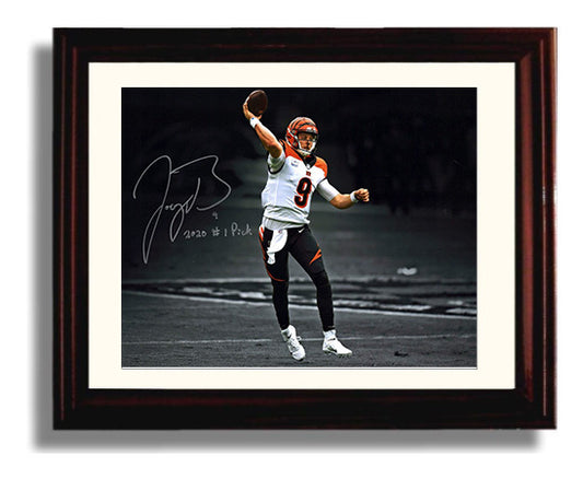 Joe Burrow - QB 8x10 Canvas vintage football wall art