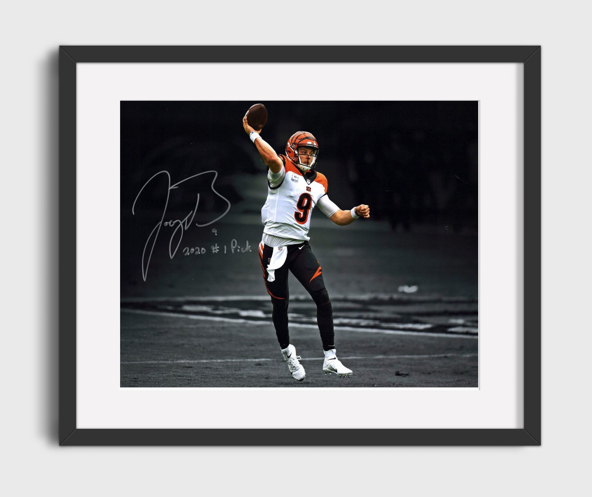 Joe Burrow - Spotlight QB Football Wall Art - football wall art print