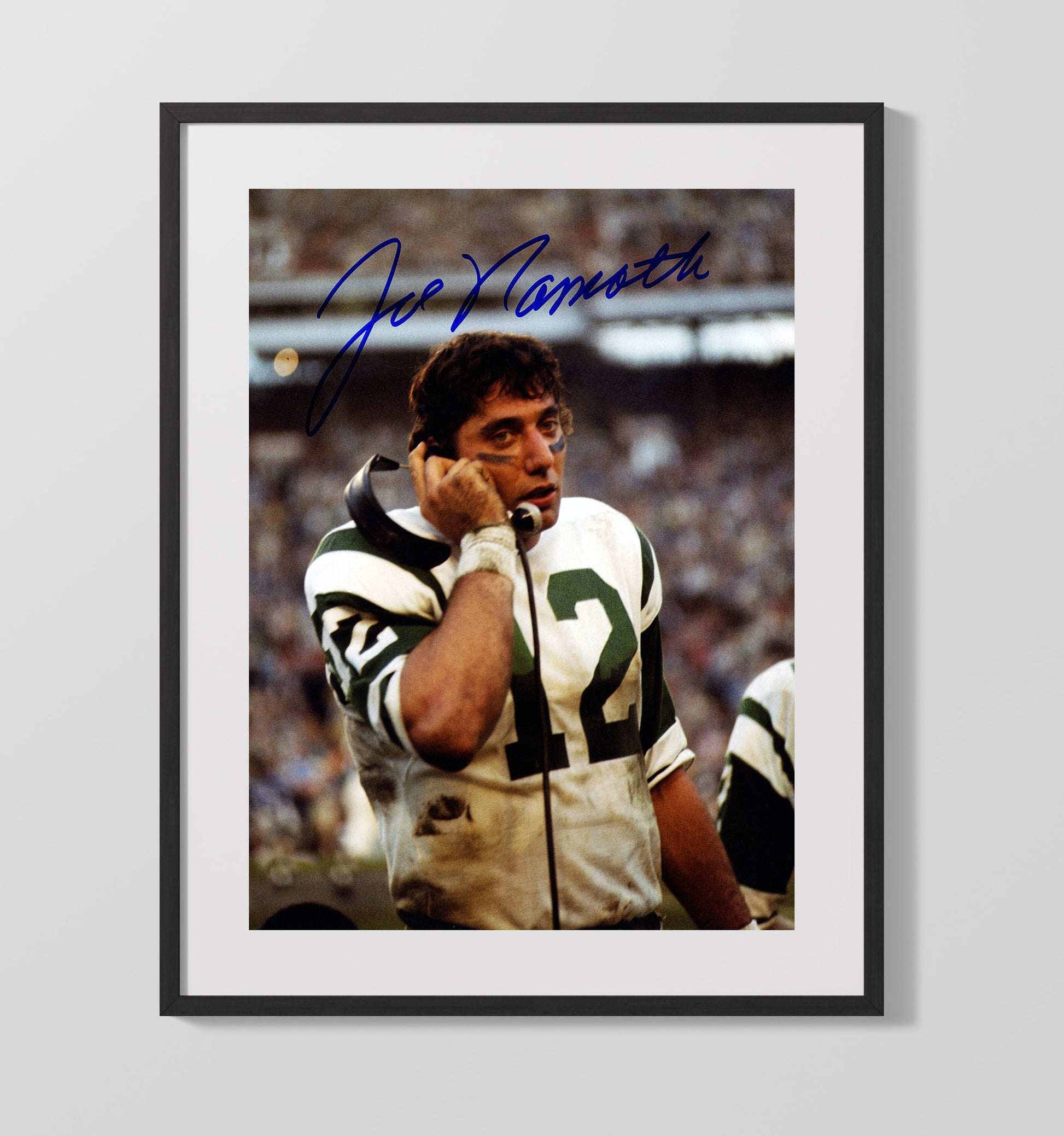 Joe Namath - Broadway Hotline Vintage Football Wall Art - 16x20 Gallery Frame football decor