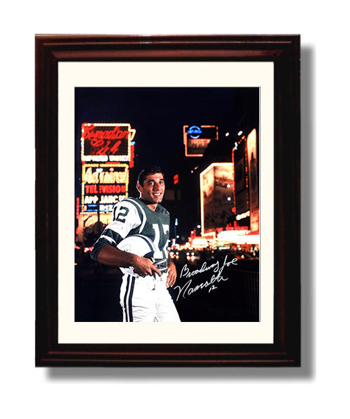 Joe Namath - Broadway Joe 8x10 Canvas vintage football wall art