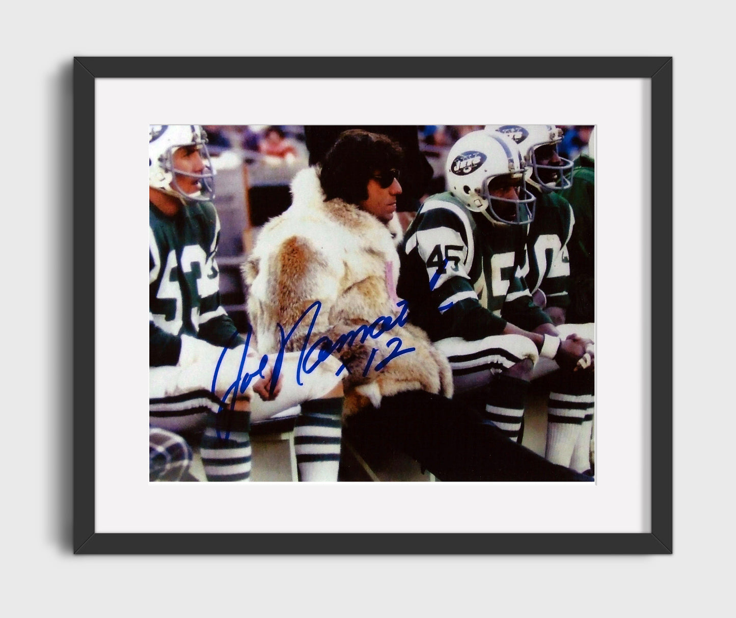 Joe Namath - Broadway Joe Style Vintage Football Wall Art - 16x20 Gallery Frame football decor