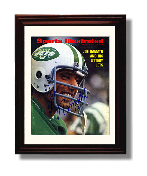 Joe Namath - Broadway Smile 8x10 Canvas vintage football wall art