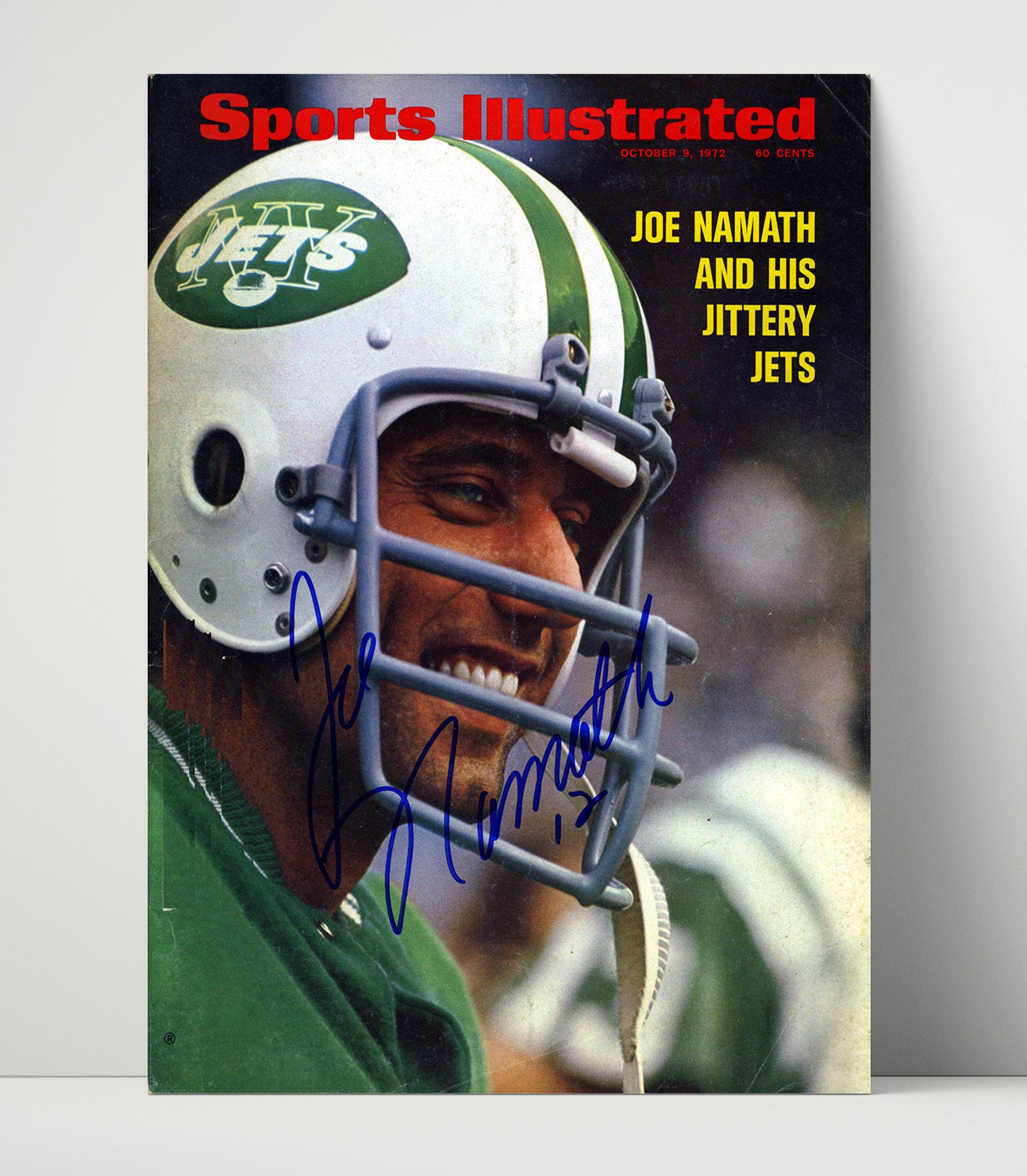 Joe Namath - Broadway Smile Football Wall Art - football wall art print