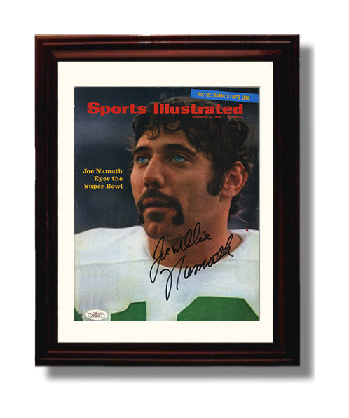Joe Namath - New York Football Quarterback Eyes Super Bowl SI Cover 1968 8x10 Canvas vintage football wall art