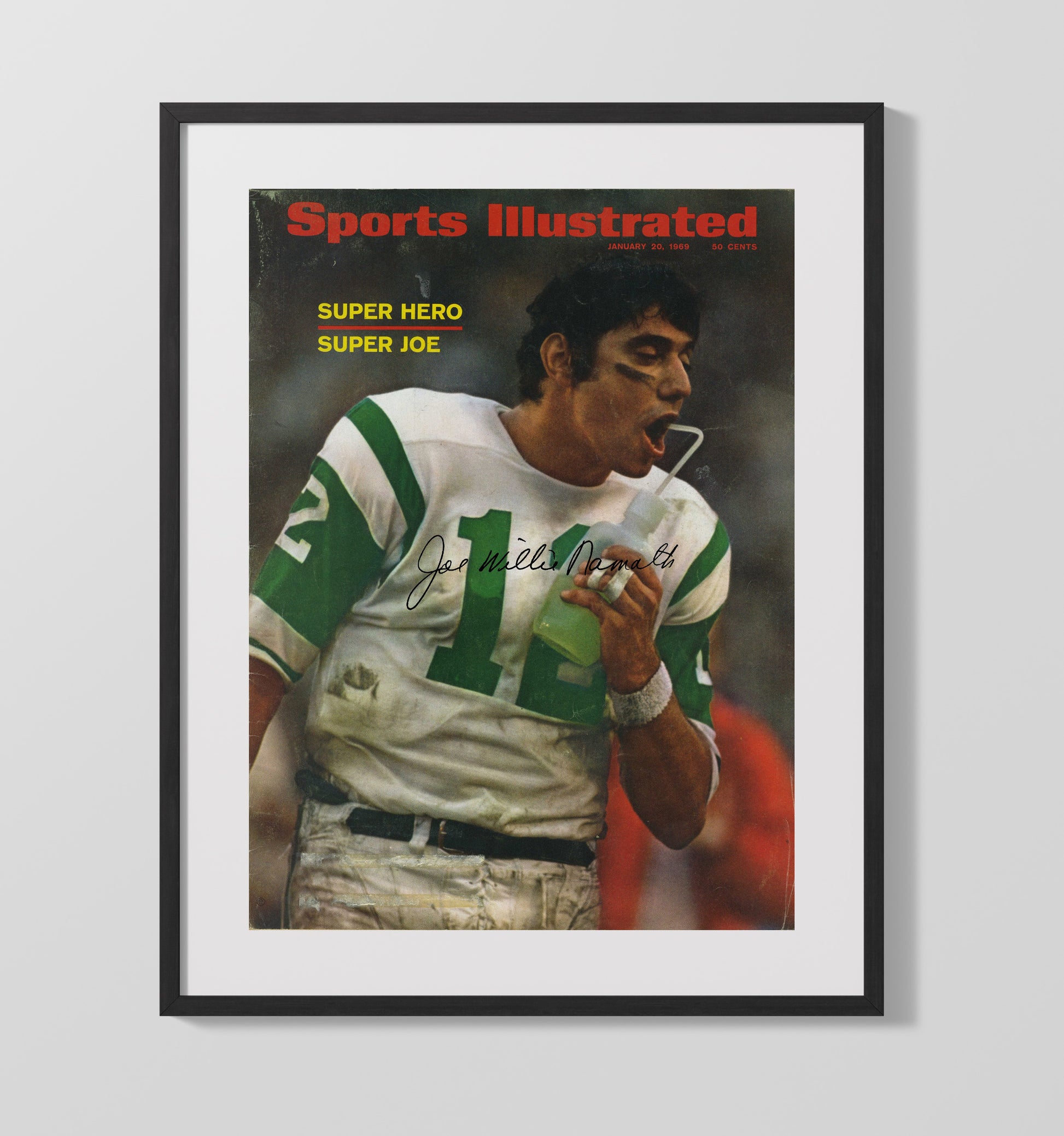 Joe Namath - New York Football Super Bowl Iii Hero SI Cover 1969 Football Wall Art - football wall art print
