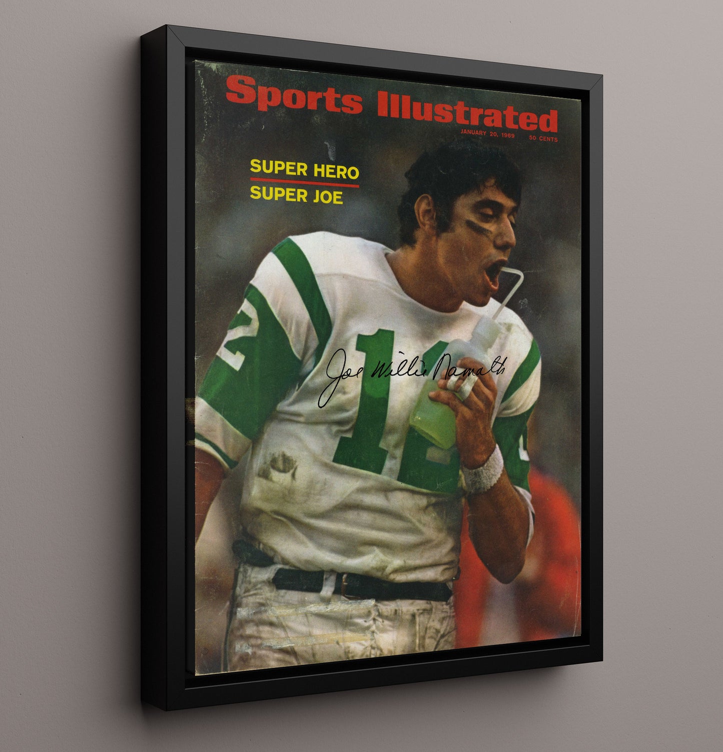 Joe Namath - New York Football Super Bowl Iii Hero SI Cover 1969 Football Wall Art - football wall art print