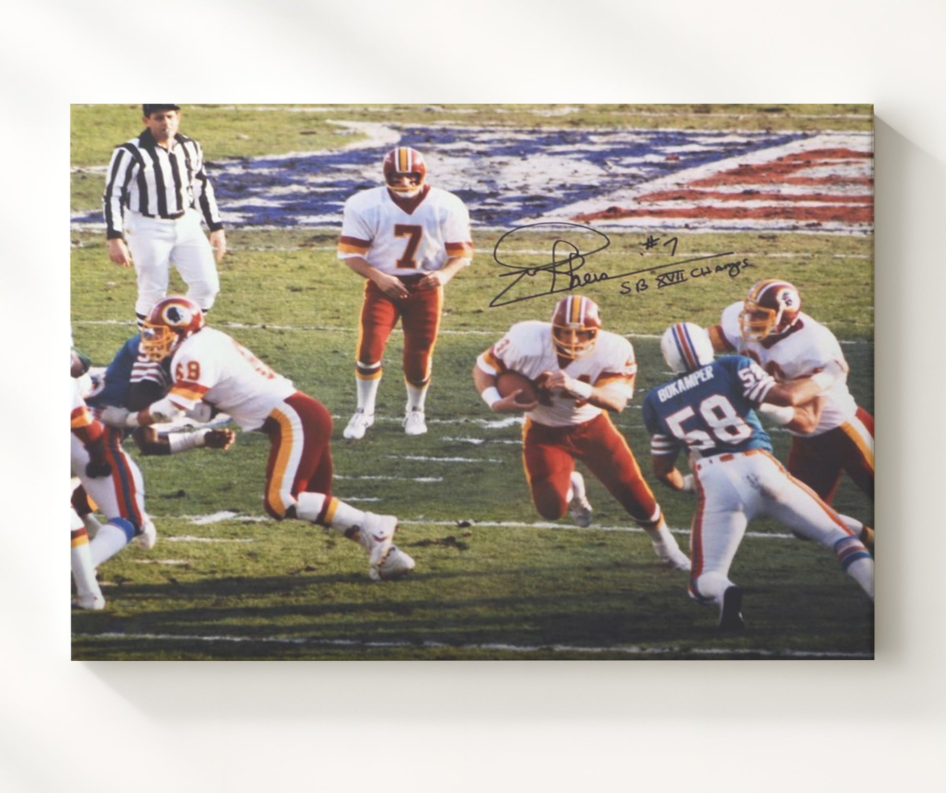 Joe Theismann - Super Bowl Xvii Champs Football Wall Art - football wall art print