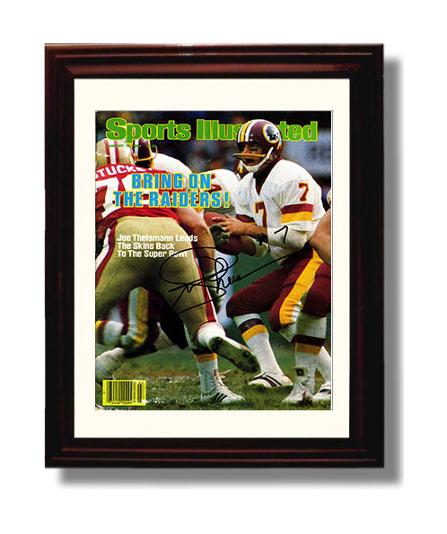 Joe Theismann - Washington Football Leads Team to Super Bowl 1984 SI Cover 8x10 Canvas vintage football wall art