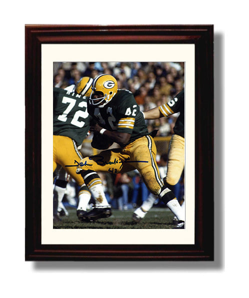 John Brockington - Green Bay Football Power Run Through Line 8x10 Canvas vintage football wall art