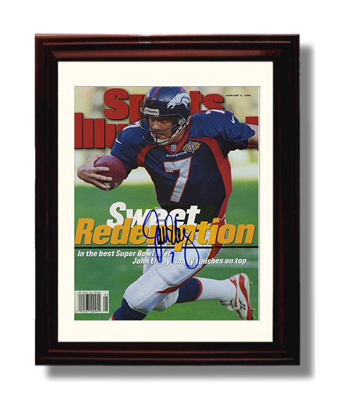 John Elway Redemption - Sweet Victory 8x10 Canvas vintage football wall art