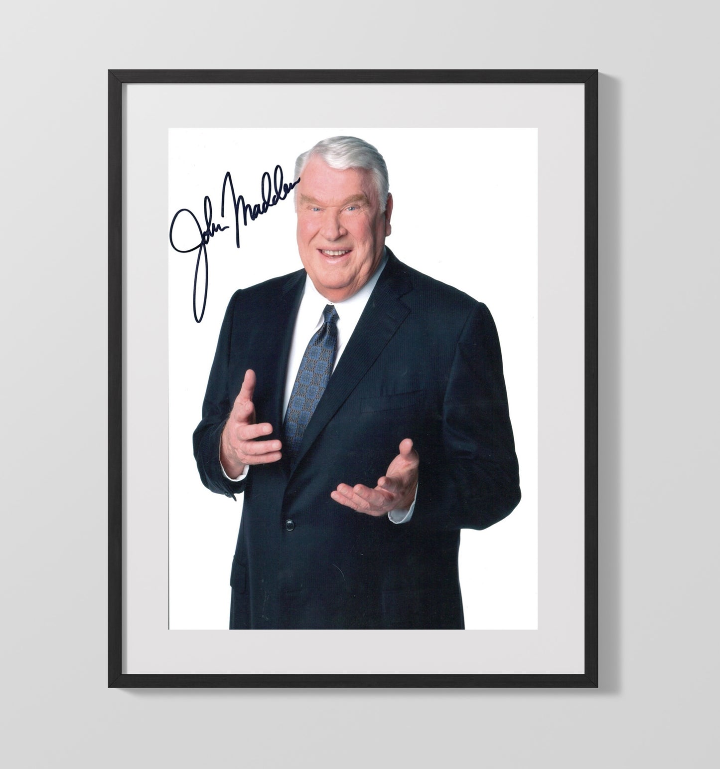 John Madden - Oakland Football Legendary Coach Studio Portrait Football Wall Art - football wall art print