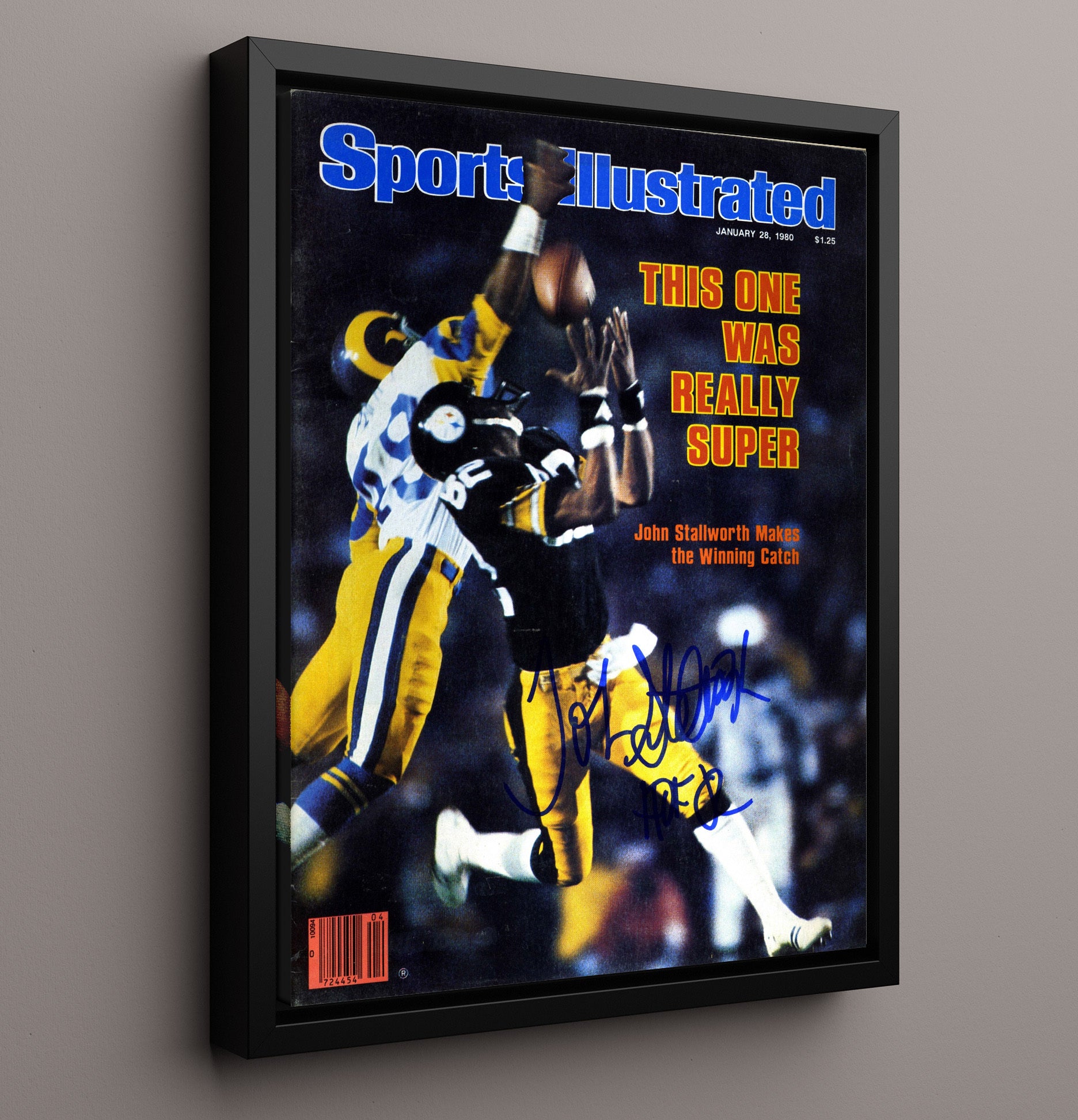 John Stallworth Super Bowl Xiv - Clutch Catch Football Wall Art - football wall art print