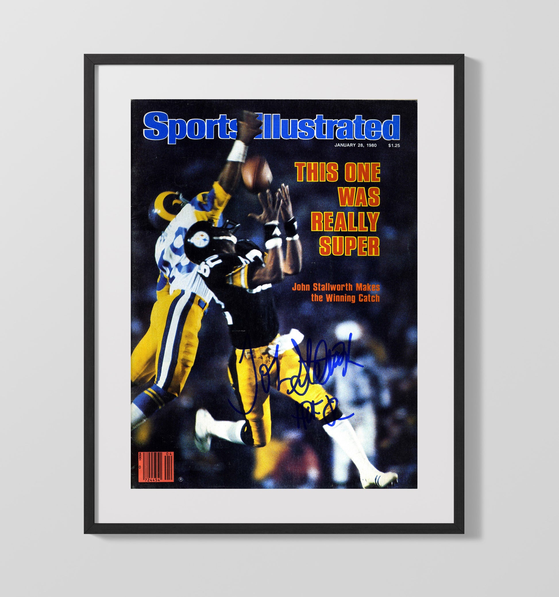John Stallworth Super Bowl Xiv - Clutch Catch Football Wall Art - football wall art print