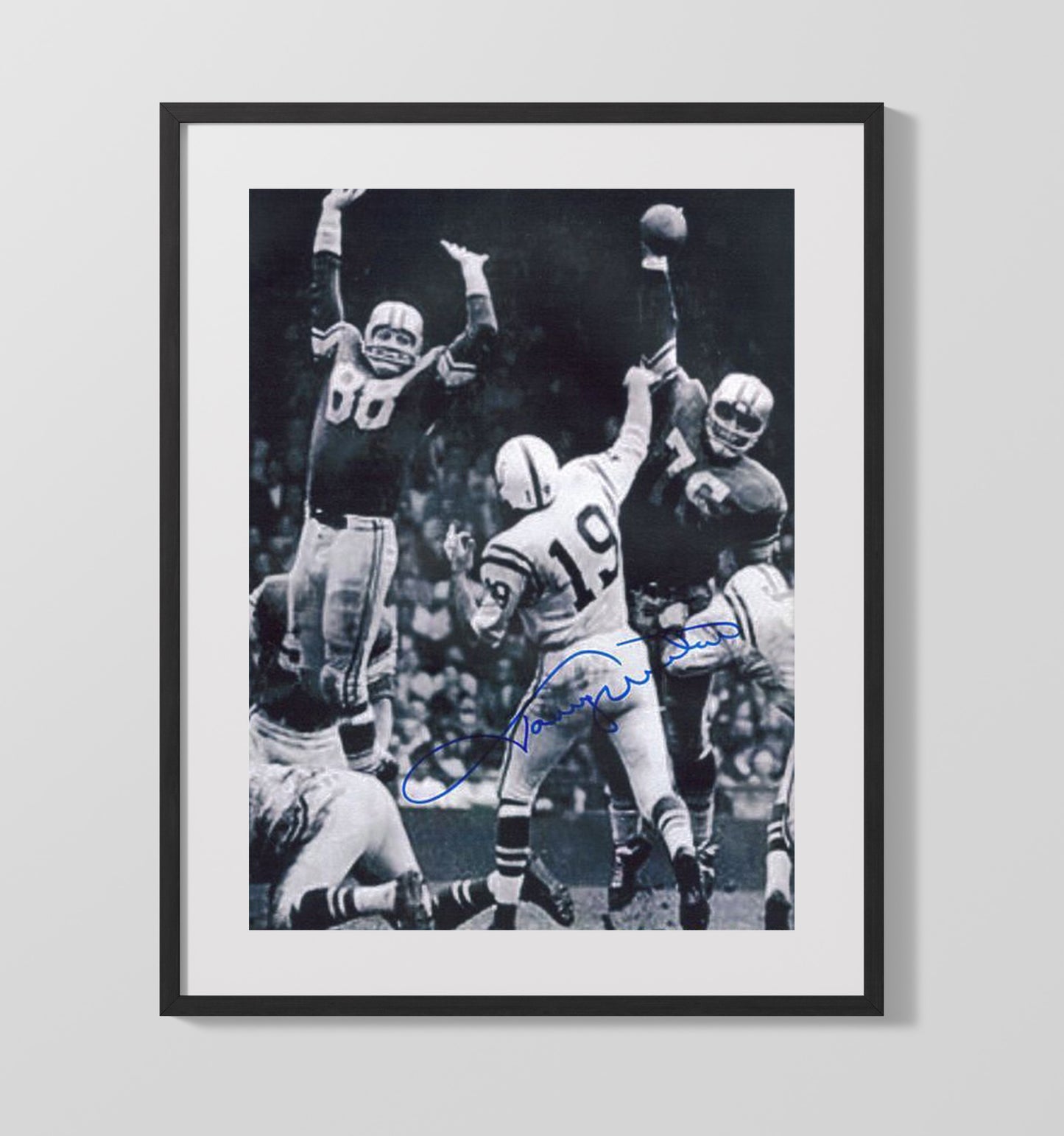 Johnny Unitas - Golden Arm Football Wall Art - football wall art print