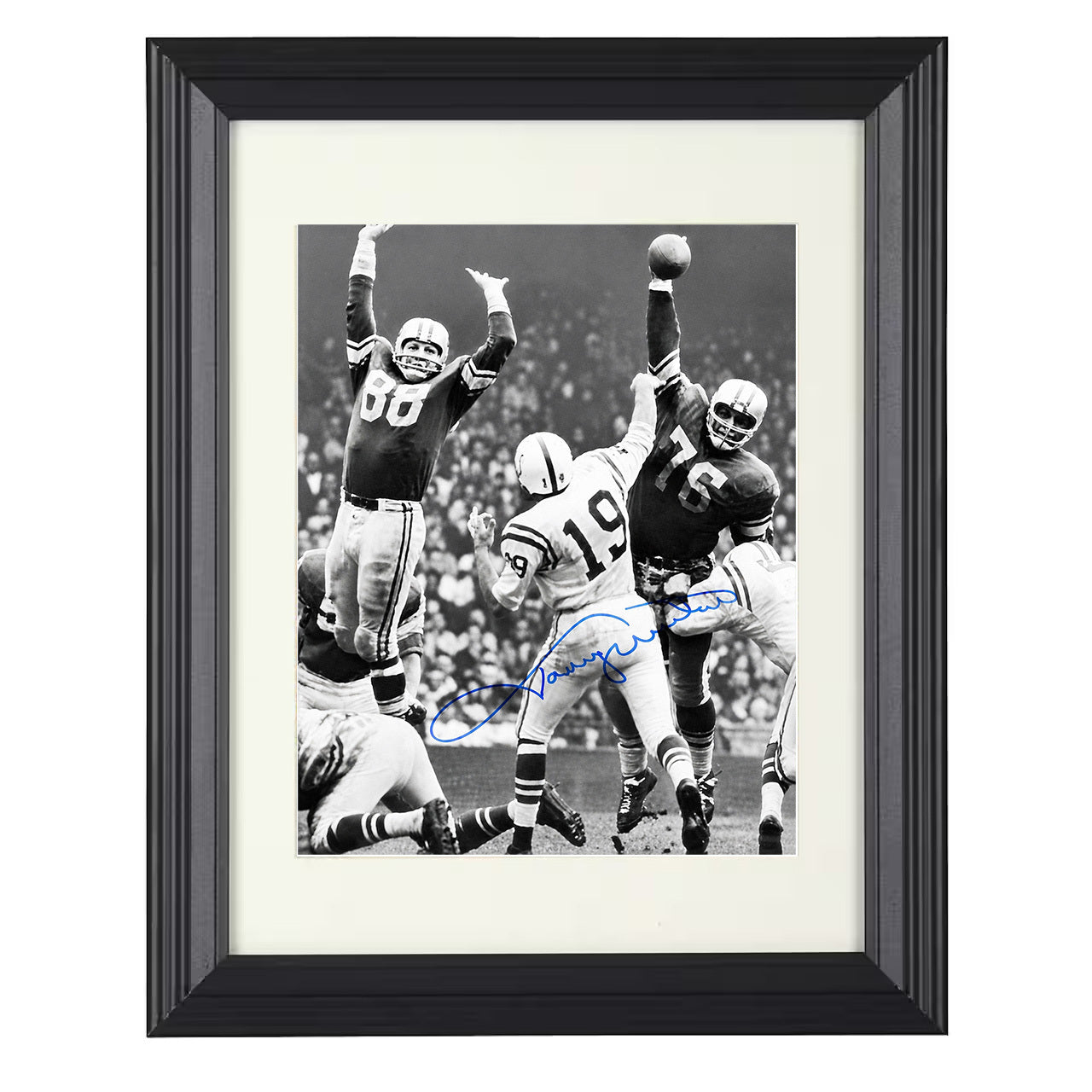 Johnny Unitas – Golden Arm Image – 8x10 black beveled framed football wall art