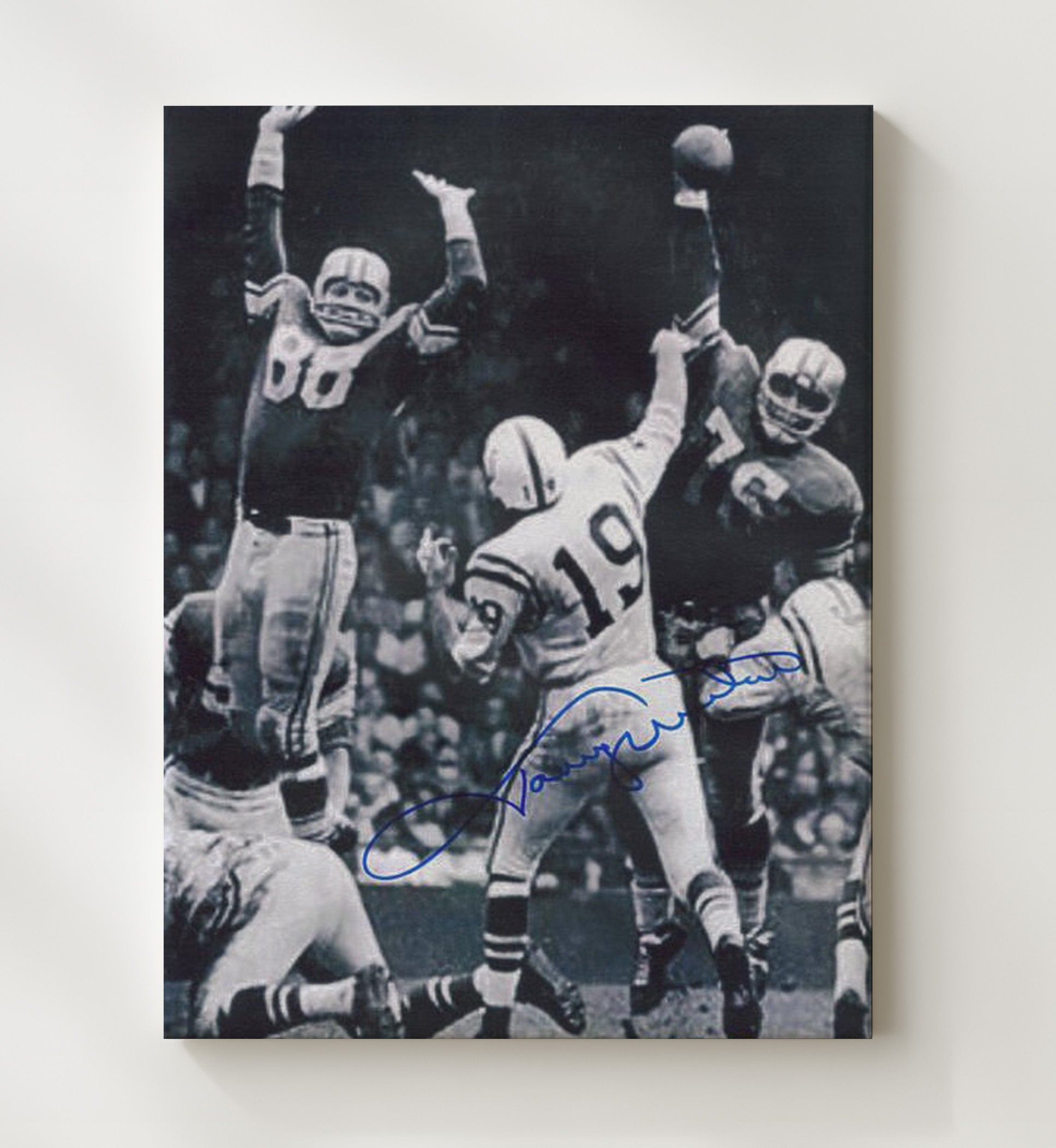 Johnny Unitas - Golden Arm Football Wall Art - football wall art print
