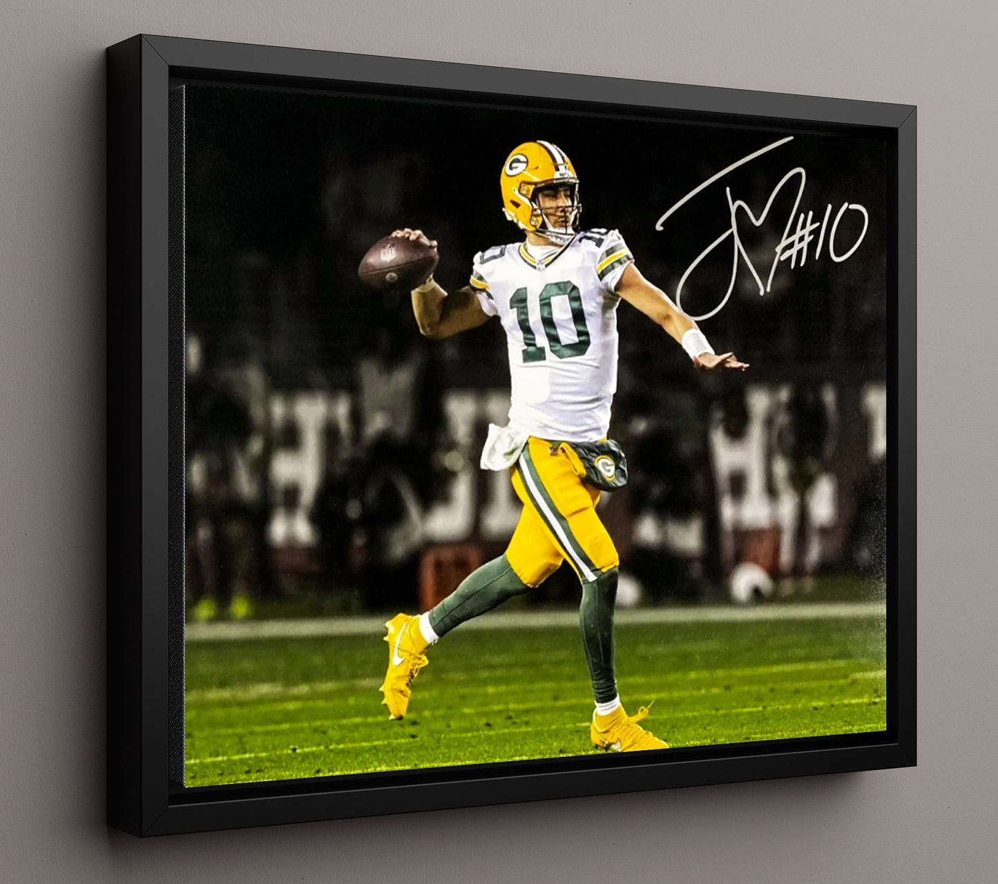 Jordan Love - Green Bay Future Football Wall Art - football wall art print