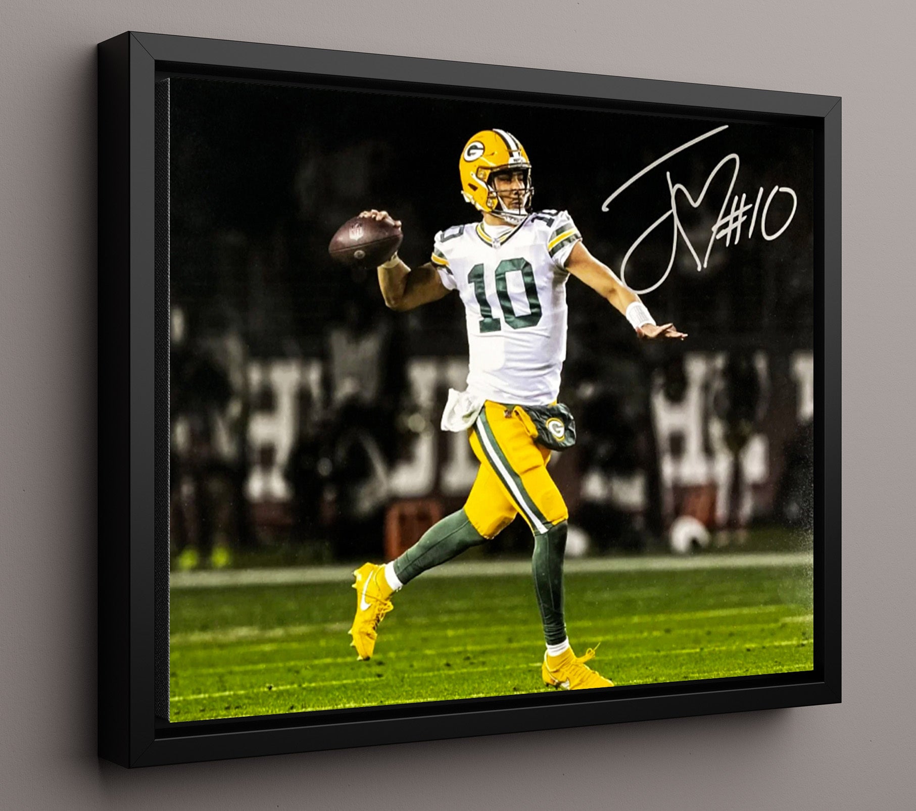 Jordan Love - Green Bay Future Football Wall Art - football wall art print