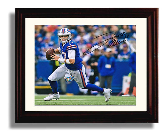 Josh Allen - on the Move 8x10 Canvas vintage football wall art