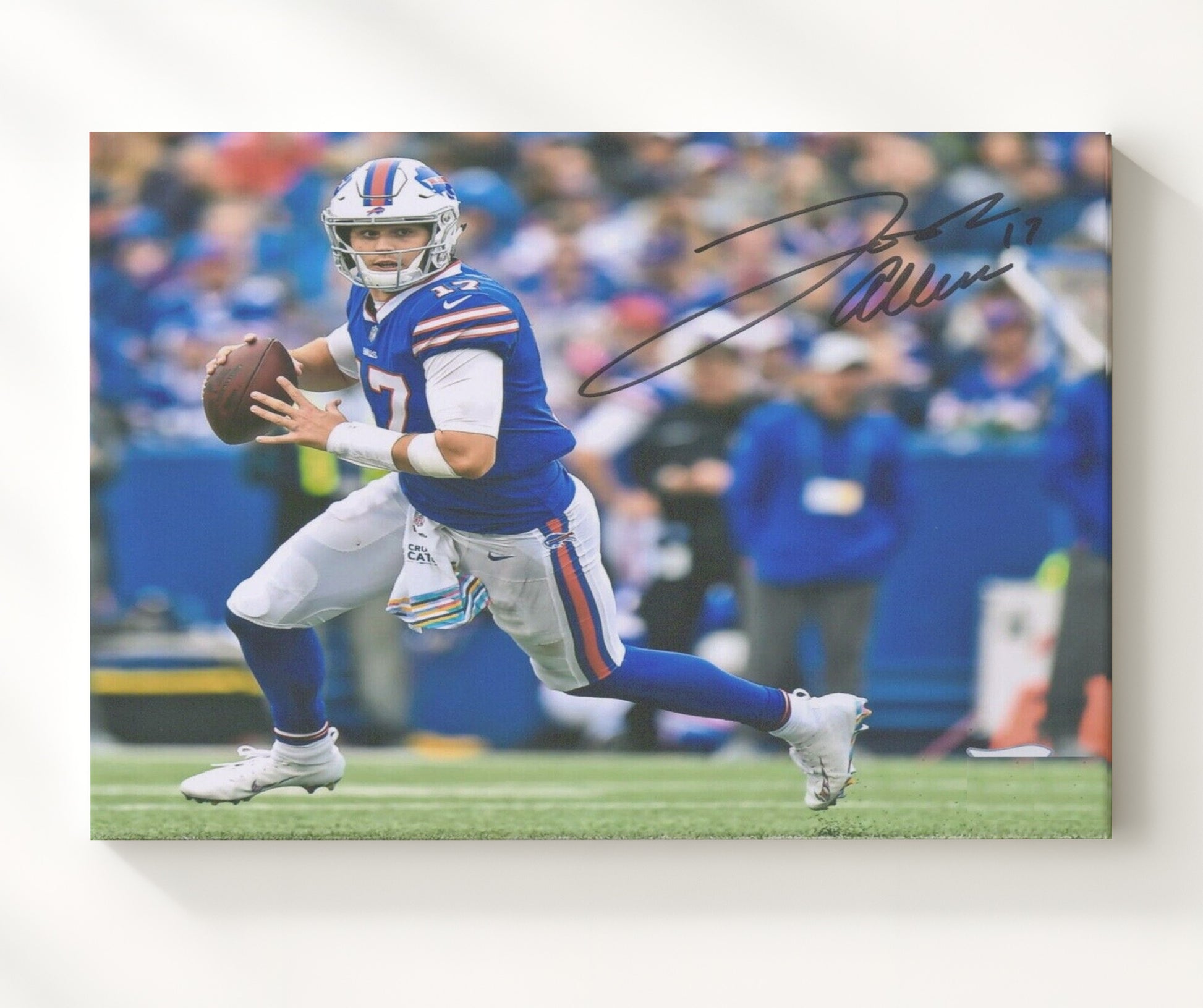 Josh Allen - on the Move Football Wall Art - football wall art print