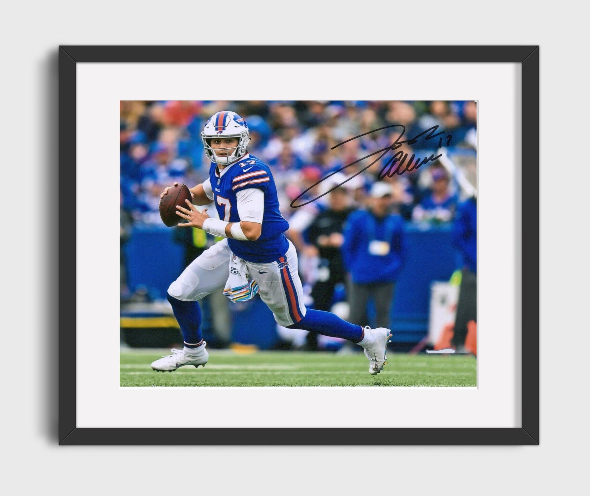 Josh Allen - on the Move Football Wall Art - football wall art print